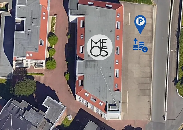Meos 2 -zentrum-parkplatz-hofblick-gym-netflix * ライプツィヒ